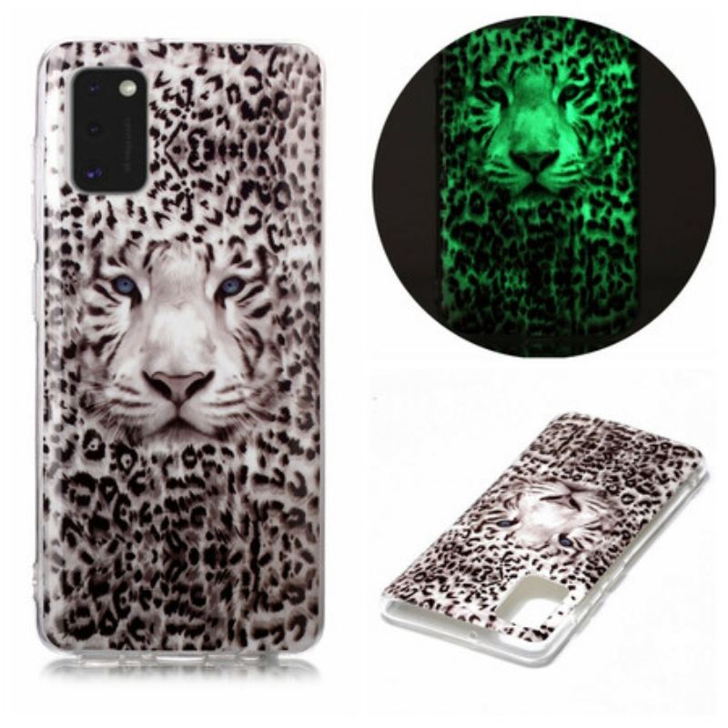 Capa Para Samsung Galaxy A41 Leopardo Fluorescente