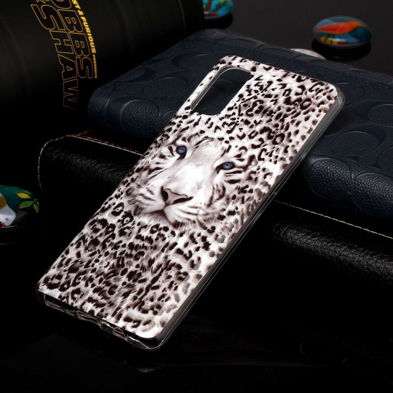 Capa Para Samsung Galaxy A41 Leopardo Fluorescente