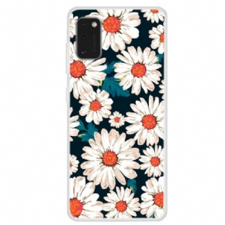 Capa Para Samsung Galaxy A41 Margaridas