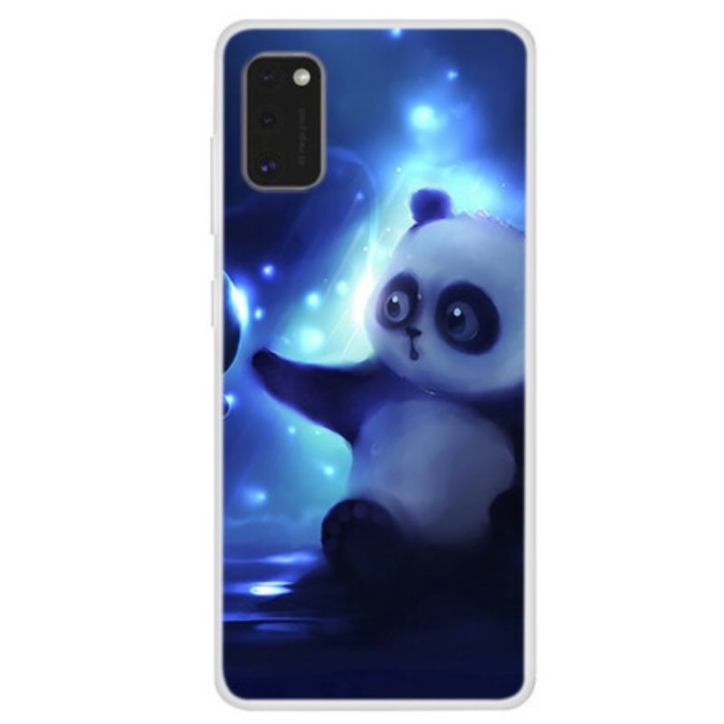 Capa Para Samsung Galaxy A41 Panda No Espaço