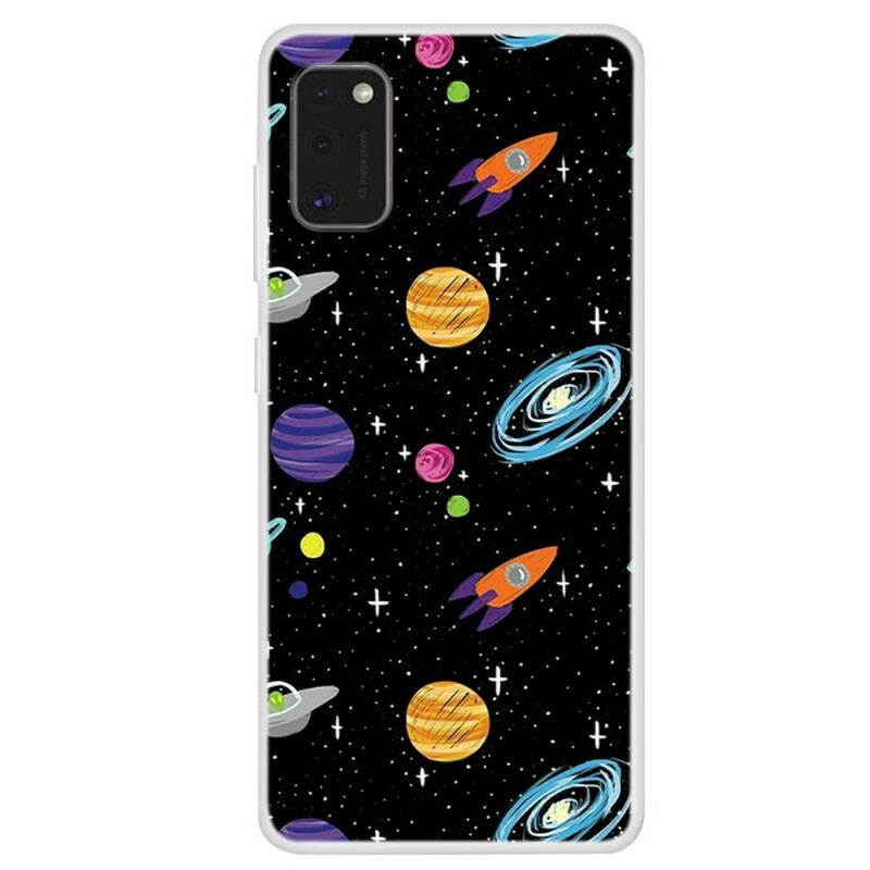 Capa Para Samsung Galaxy A41 Planeta Galáxia