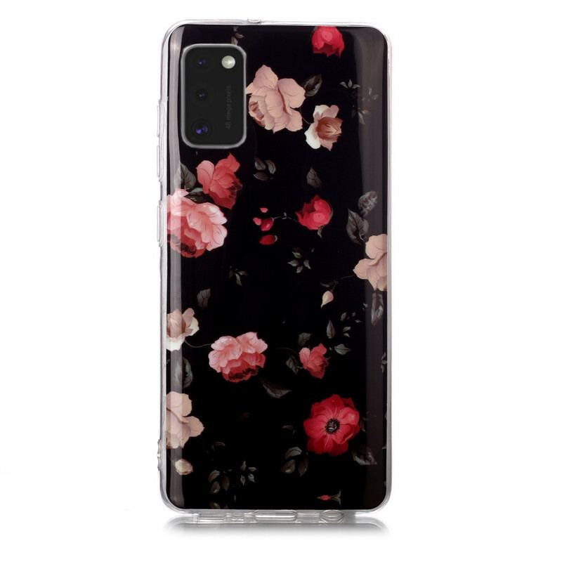 Capa Para Samsung Galaxy A41 Série Floral Fluorescente