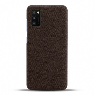 Capa Para Samsung Galaxy A41 Tecido Textura Ksq