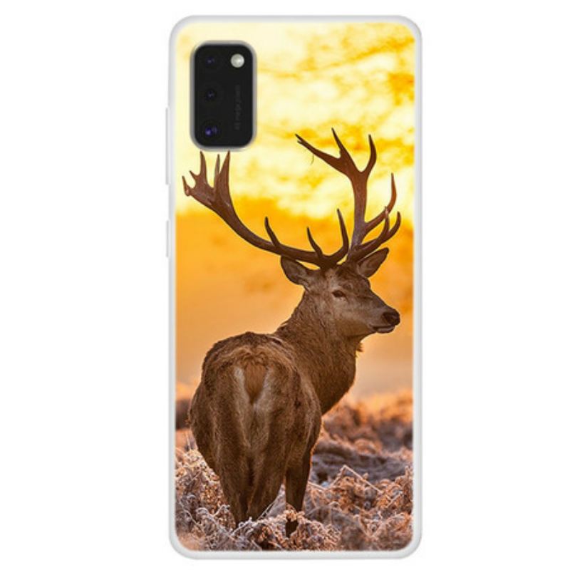 Capa Para Samsung Galaxy A41 Veado E Paisagem