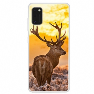 Capa Para Samsung Galaxy A41 Veado E Paisagem