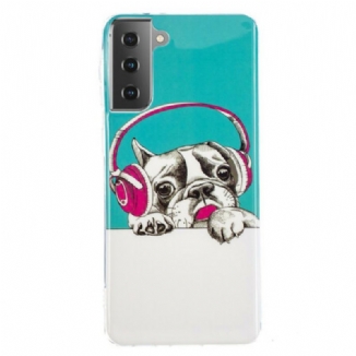 Capa De Celular Para Samsung Galaxy S21 5G Cão Fluorescente