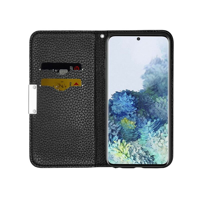 Capa De Celular Para Samsung Galaxy S21 5G Flip Couro Falso Lichia Ultra Chic