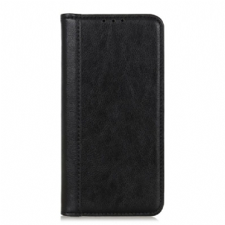 Capa De Celular Para Samsung Galaxy S21 5G Flip Couro Litchi Elegance Dividido