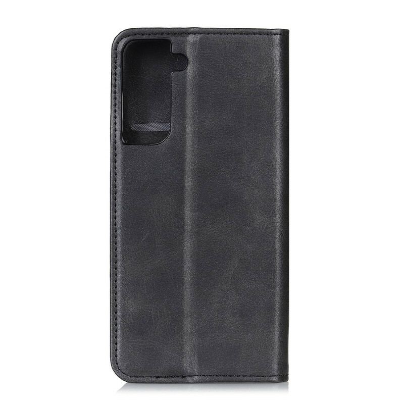 Capa De Celular Para Samsung Galaxy S21 5G Flip Couro Rachado