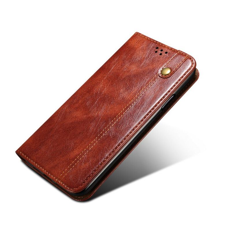 Capa De Celular Para Samsung Galaxy S21 5G Flip Couro Sintético Encerado