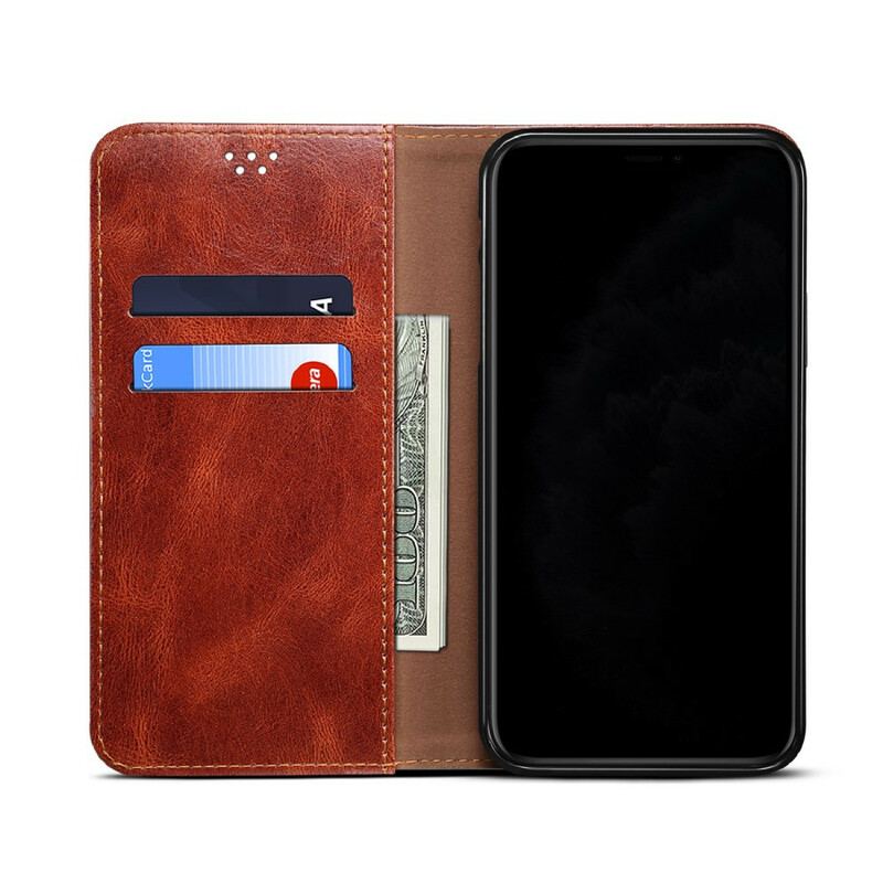 Capa De Celular Para Samsung Galaxy S21 5G Flip Couro Sintético Encerado