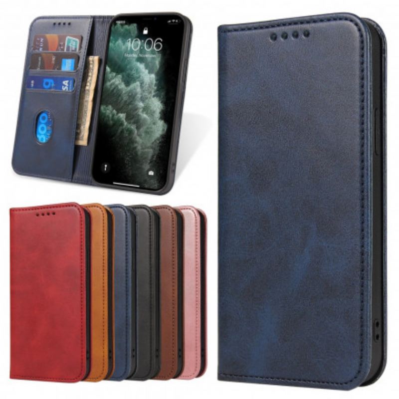 Capa De Celular Para Samsung Galaxy S21 5G Flip Efeito Couro Estilo Empresarial