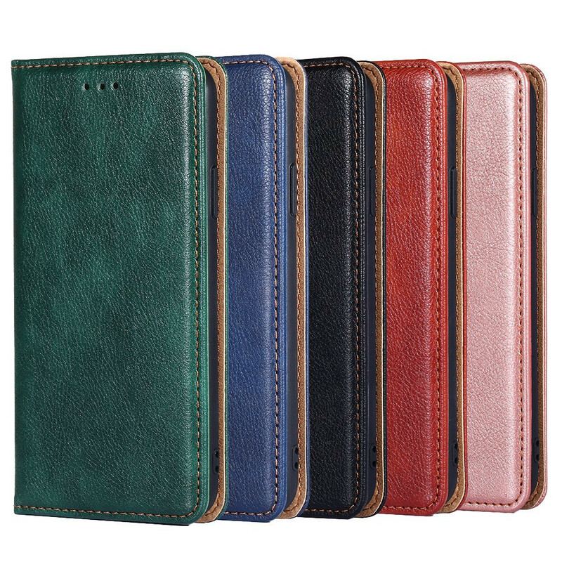 Capa De Celular Para Samsung Galaxy S21 5G Flip Estilo Clássico De Couro