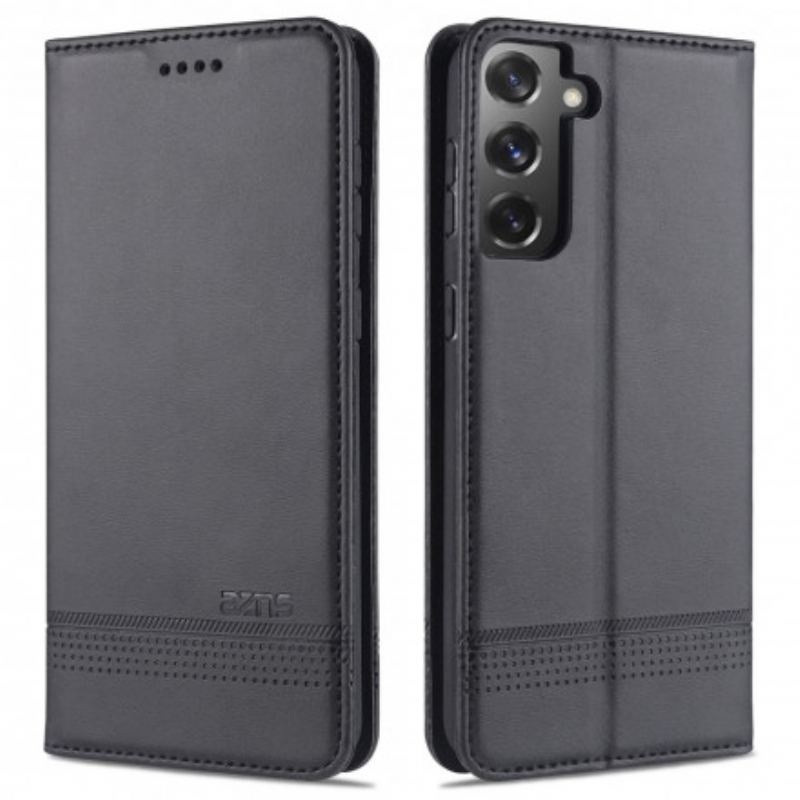 Capa De Celular Para Samsung Galaxy S21 5G Flip Estilo De Couro Azns