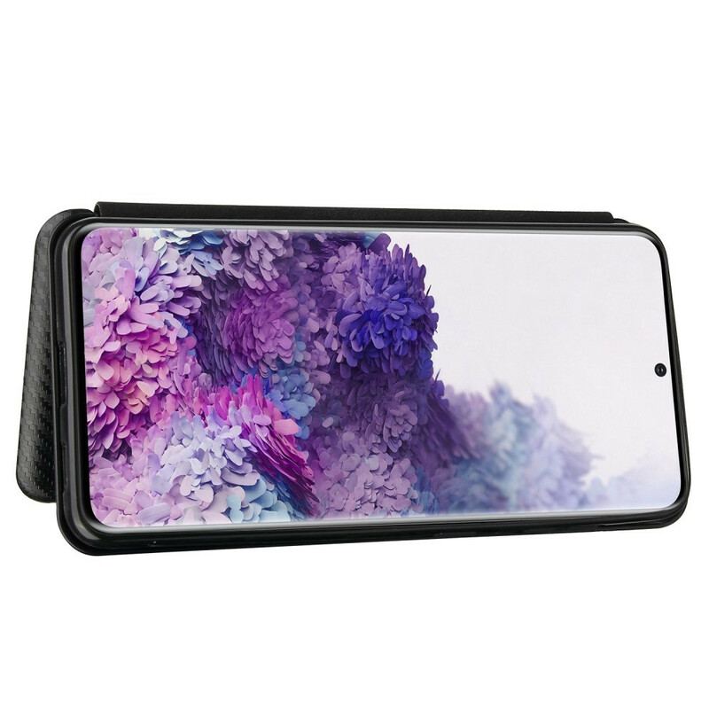 Capa De Celular Para Samsung Galaxy S21 5G Flip Fibra De Carbono