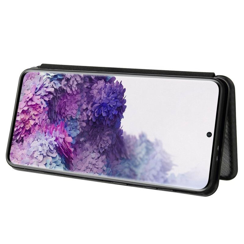 Capa De Celular Para Samsung Galaxy S21 5G Flip Fibra De Carbono