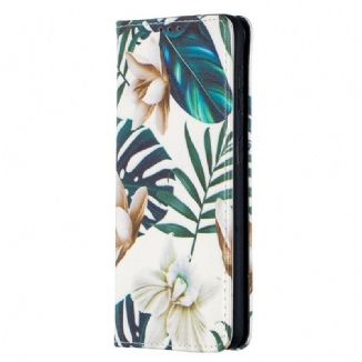 Capa De Celular Para Samsung Galaxy S21 5G Flip Folhas