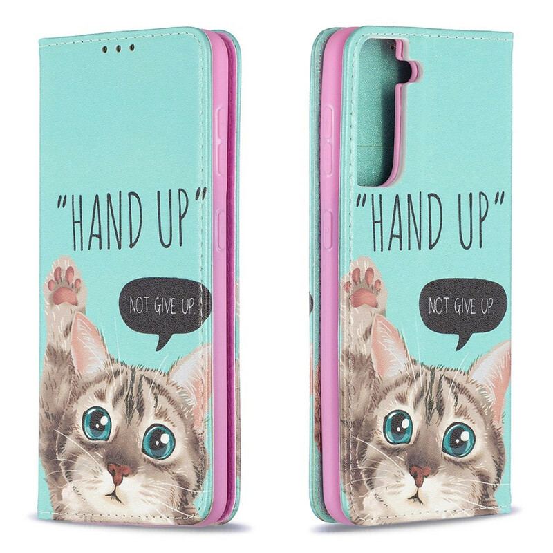 Capa De Celular Para Samsung Galaxy S21 5G Flip Hand-up