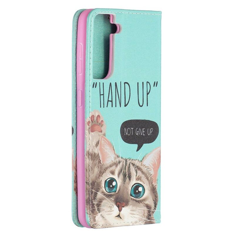 Capa De Celular Para Samsung Galaxy S21 5G Flip Hand-up