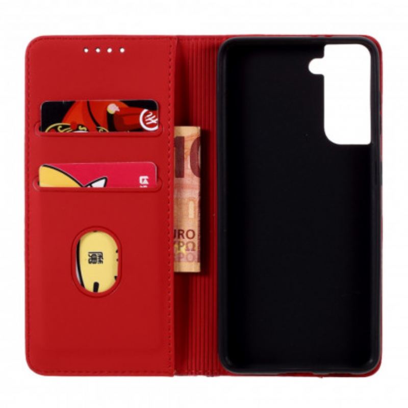 Capa De Celular Para Samsung Galaxy S21 5G Flip Suporte Para Cartão