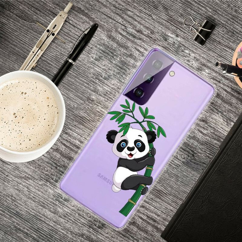 Capa De Celular Para Samsung Galaxy S21 5G Panda No Bambu