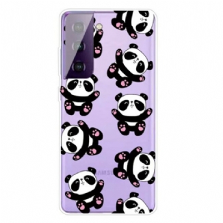 Capa De Celular Para Samsung Galaxy S21 5G Top Pandas Divertidos