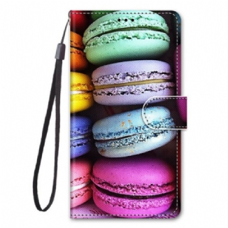 Capa De Couro Para Samsung Galaxy S21 5G Macarons