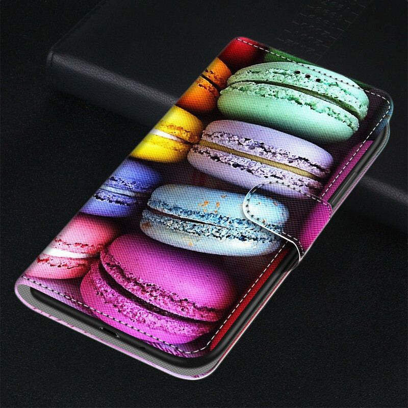 Capa De Couro Para Samsung Galaxy S21 5G Macarons