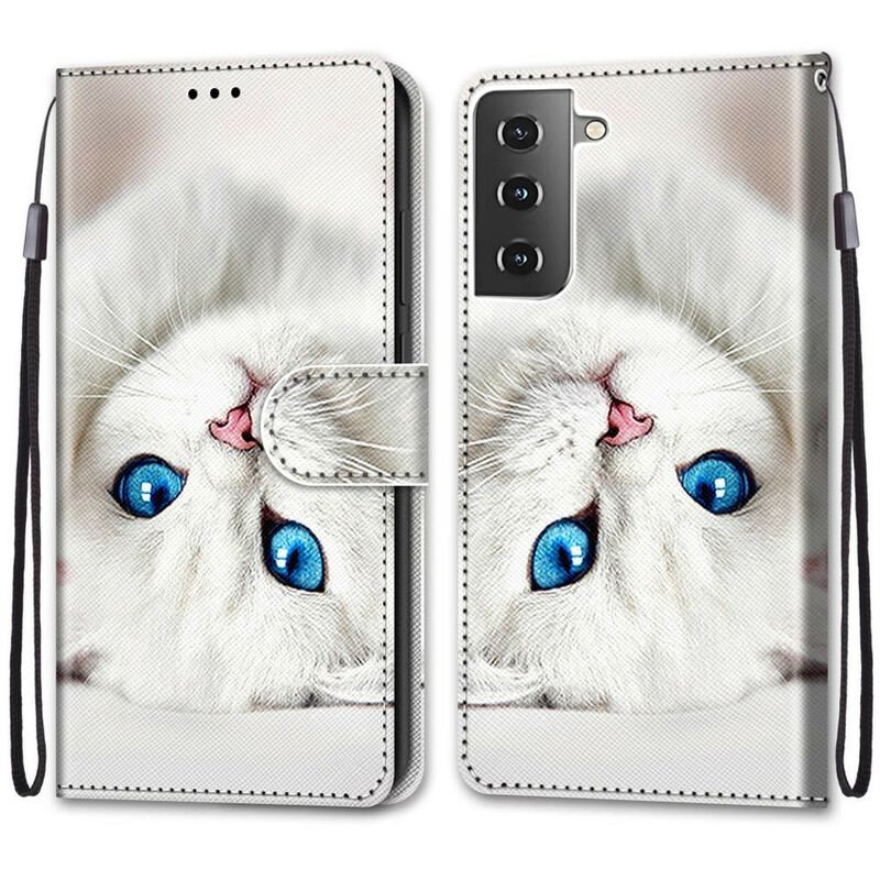 Capa De Couro Para Samsung Galaxy S21 5G Os Gatos Mais Bonitos