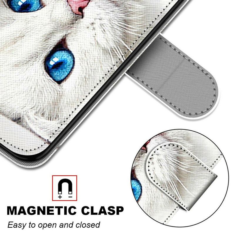 Capa De Couro Para Samsung Galaxy S21 5G Os Gatos Mais Bonitos