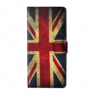 Capa Em Pele Para Samsung Galaxy S21 5G Bandeira Da Inglaterra