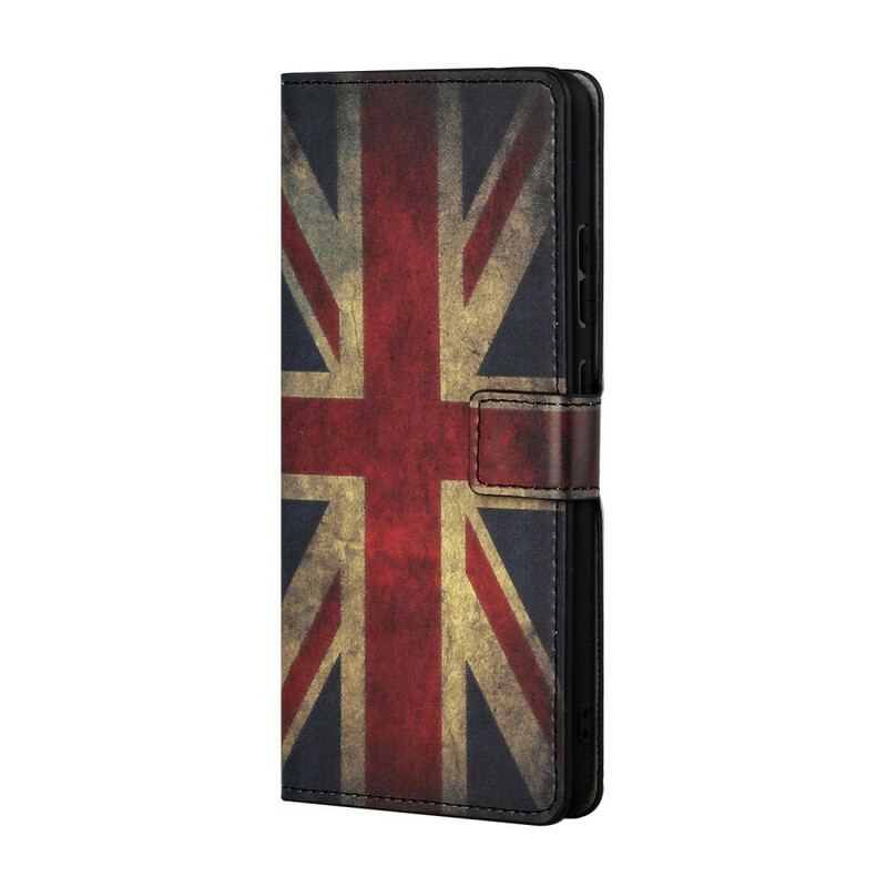 Capa Em Pele Para Samsung Galaxy S21 5G Bandeira Da Inglaterra