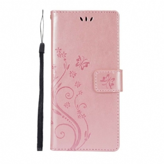 Capa Flip Para Samsung Galaxy S21 5G Borboletas Ao Vento