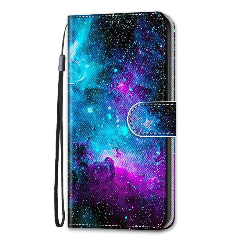 Capa Flip Para Samsung Galaxy S21 5G Céu Cósmico