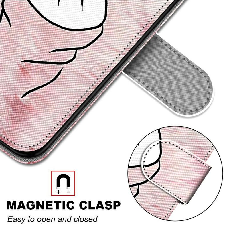 Capa Flip Para Samsung Galaxy S21 5G Dedo Coração