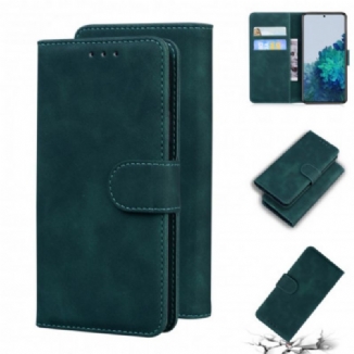 Capa Flip Para Samsung Galaxy S21 5G Efeito Couro Monocromático