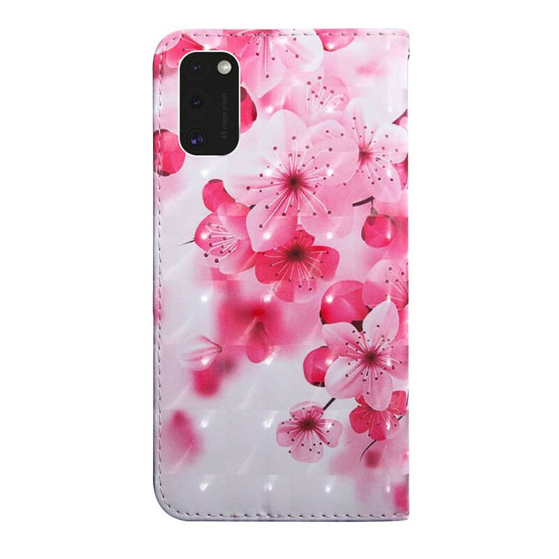 Capa Flip Para Samsung Galaxy S21 5G Flores Cor De Rosa