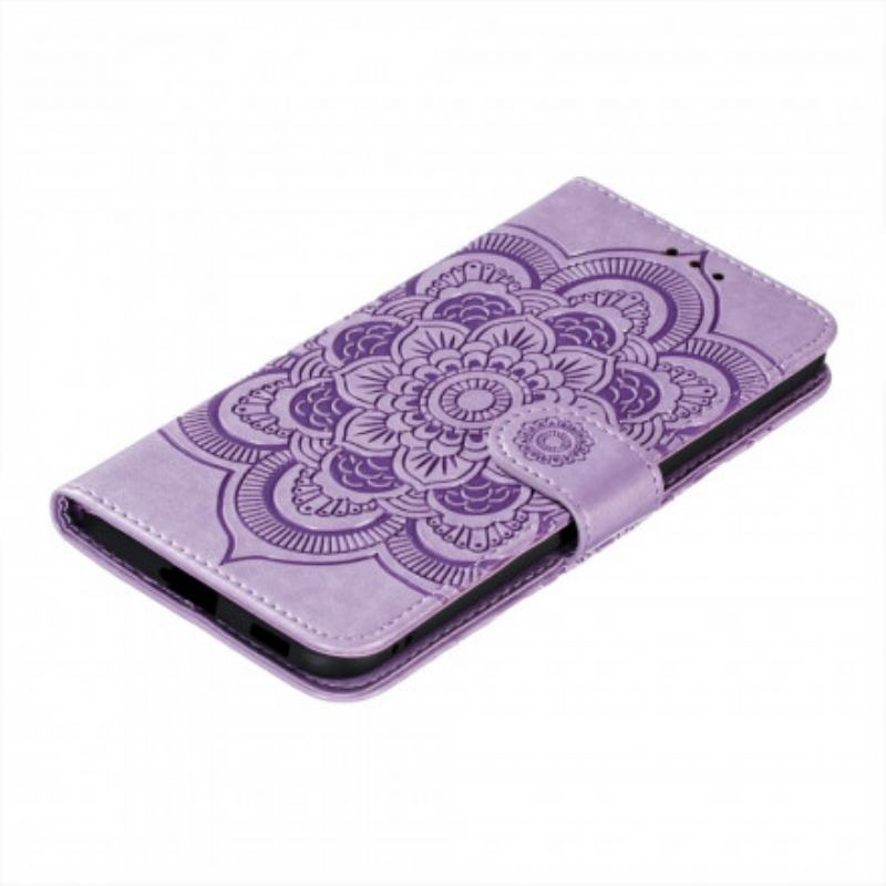 Capa Flip Para Samsung Galaxy S21 5G Mandala Completa