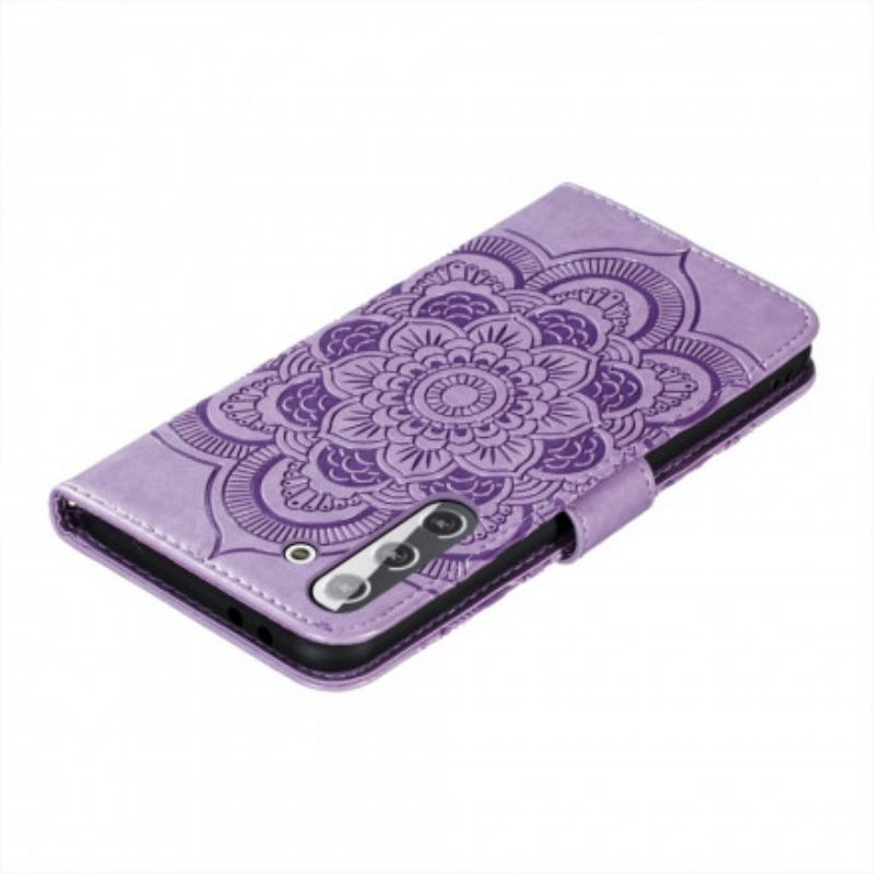 Capa Flip Para Samsung Galaxy S21 5G Mandala Completa