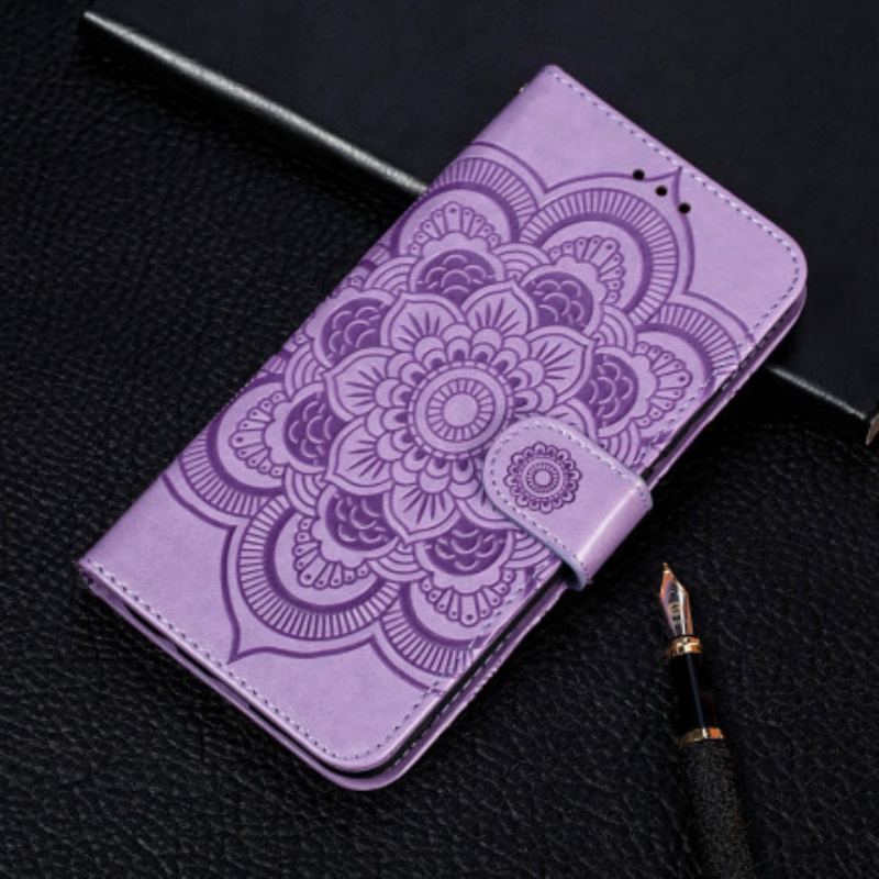 Capa Flip Para Samsung Galaxy S21 5G Mandala Completa