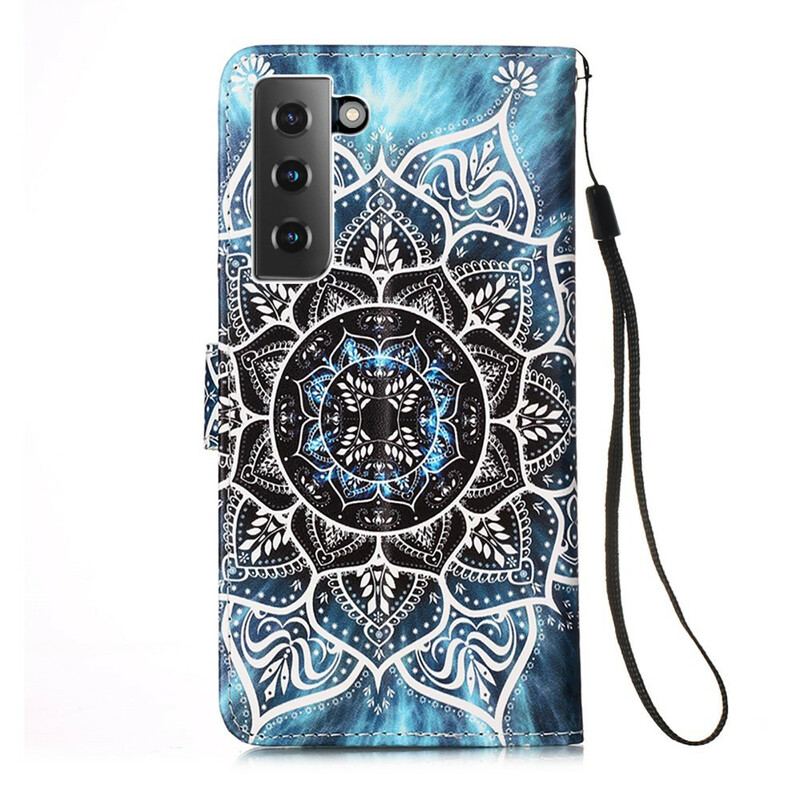 Capa Flip Para Samsung Galaxy S21 5G Mandala No Céu