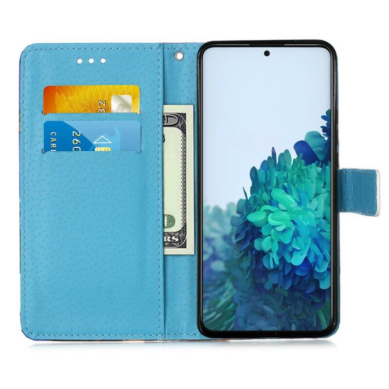 Capa Flip Para Samsung Galaxy S21 5G Mandala No Céu