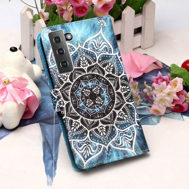 Capa Flip Para Samsung Galaxy S21 5G Mandala No Céu