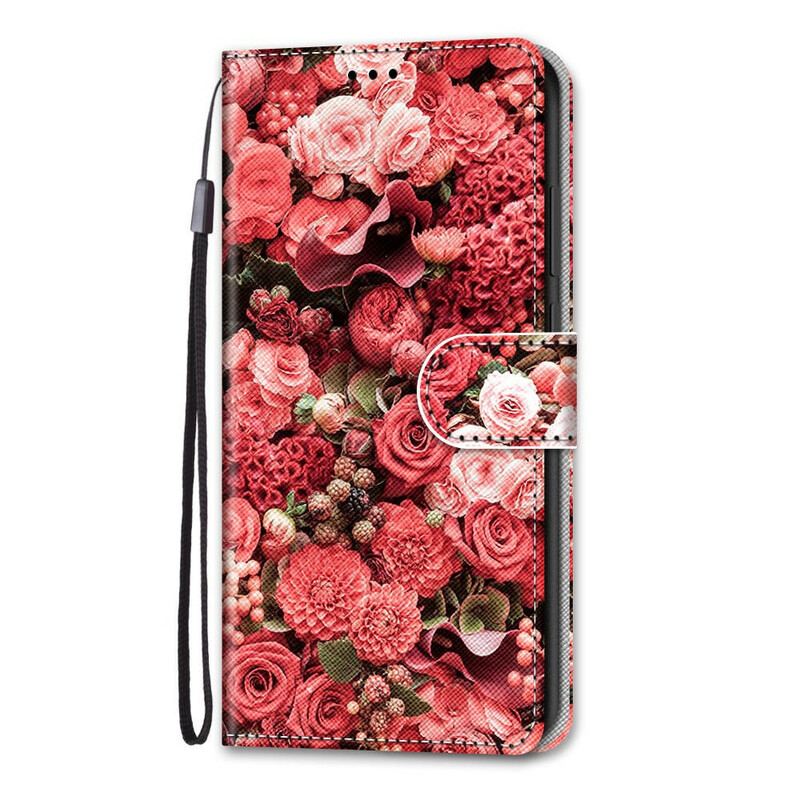 Capa Flip Para Samsung Galaxy S21 5G Romance Floral