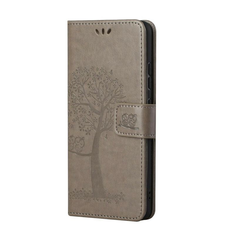 Capa Folio Para Samsung Galaxy S21 5G De Cordão Tanga E Corujas