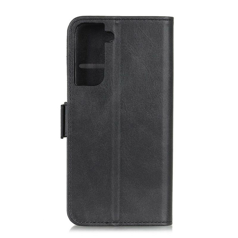 Capa Folio Para Samsung Galaxy S21 5G Flip Aba Dupla