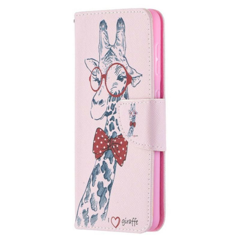 Capa Folio Para Samsung Galaxy S21 5G Girafa Inteligente