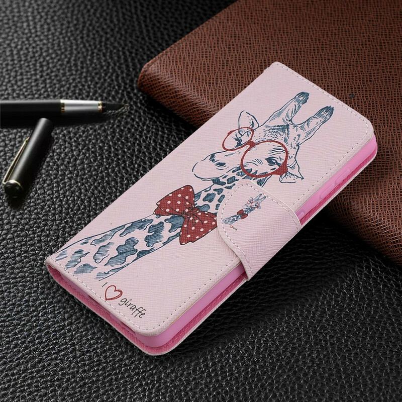 Capa Folio Para Samsung Galaxy S21 5G Girafa Inteligente