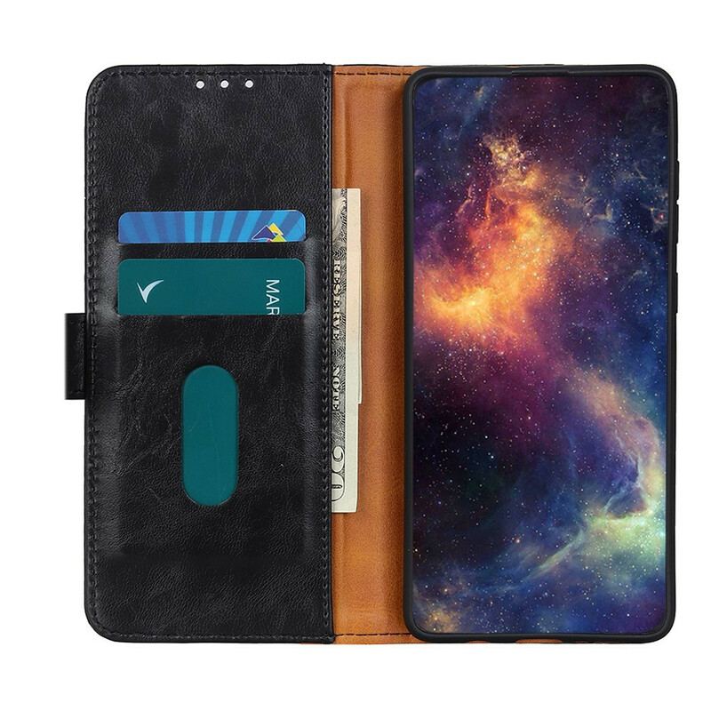 Capa Folio Para Samsung Galaxy S21 5G Khazneh Elegância Estilo Couro