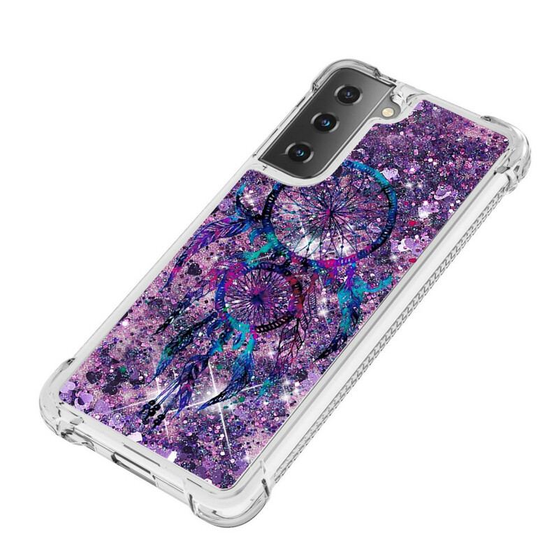 Capa Para Samsung Galaxy S21 5G Apanhador De Sonhos Glitter